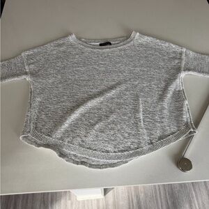 Banana Republic Heather Gray Sweater 3/4 sleeve